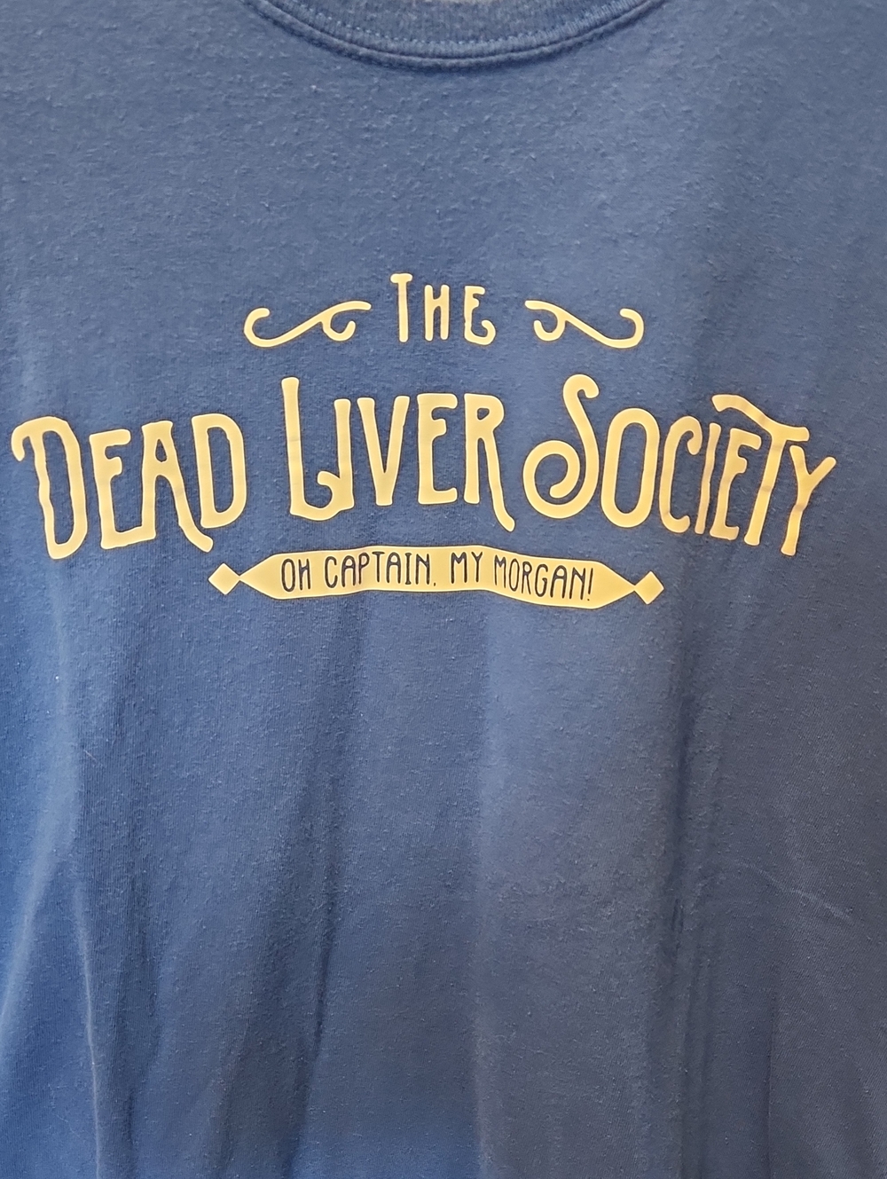Gildan Royal Blue Heavy Cotton Tee with Cream Label